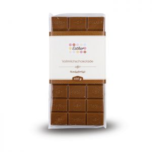 Vollmilchschokolade Schokoladentafel mit 100g der Esther Confiserie aus Kulmbach in Oberfranken
