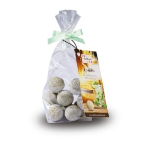Mojito Sahne Trüffel in weißer Schokolade mit Alkohol 100g der Esther Confiserie aus Kulmbach in Oberfranken