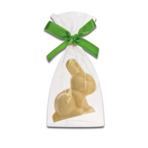 Schokoladenhase aus Weißer Schokolade der Esther Confiserie aus Kulmbach