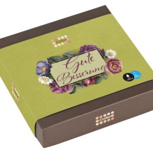 9er Pralinen und Trüffel Packung mit und ohne Alkohol. Gute Besserung wünschen. Esther Confiserie Kulmbach.
