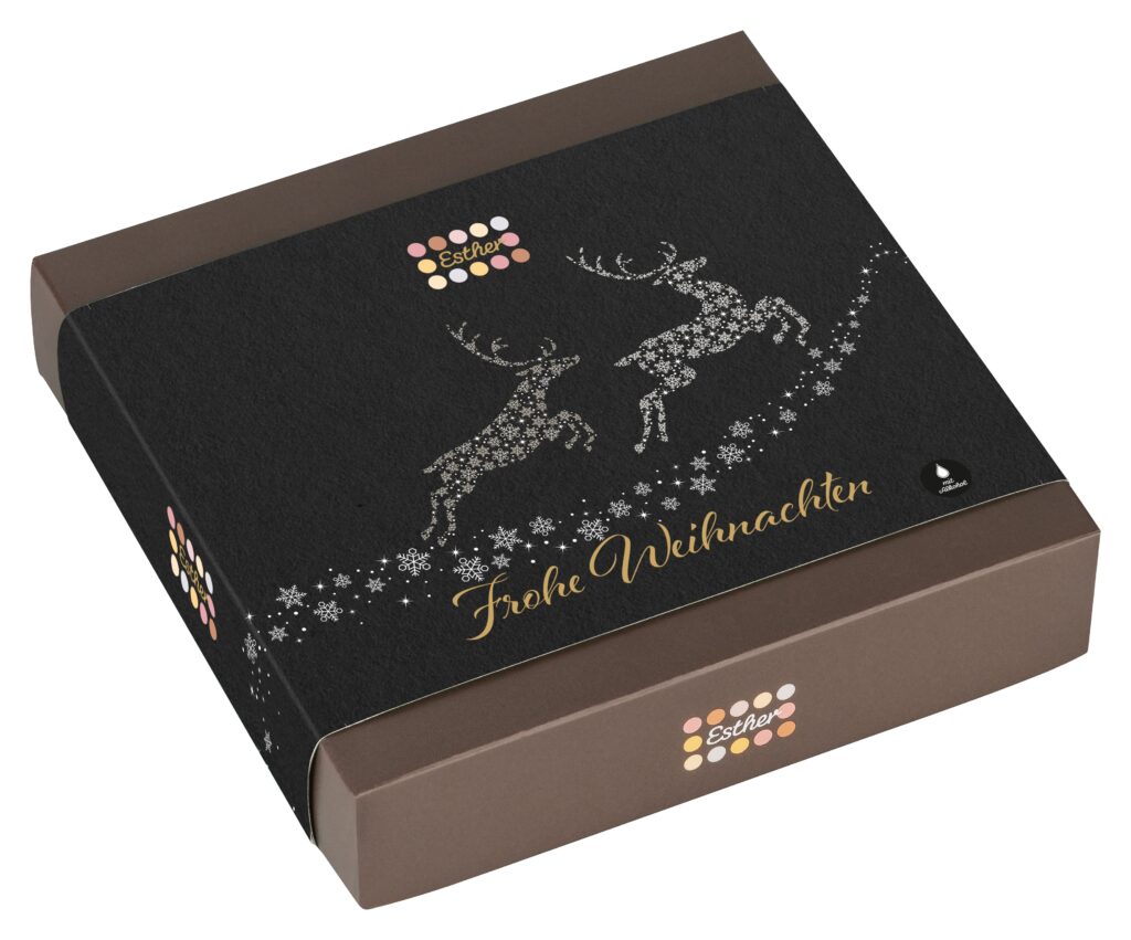 Esther Winter / Weihnachten 9er Präsentpackung mit Alkohol - Pralinen Mix