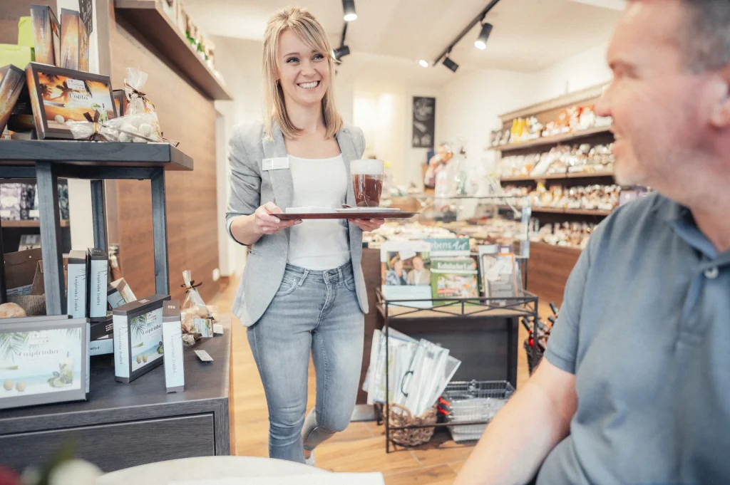 Kaffeegenuss in der Esther Confiserie Kulmbach