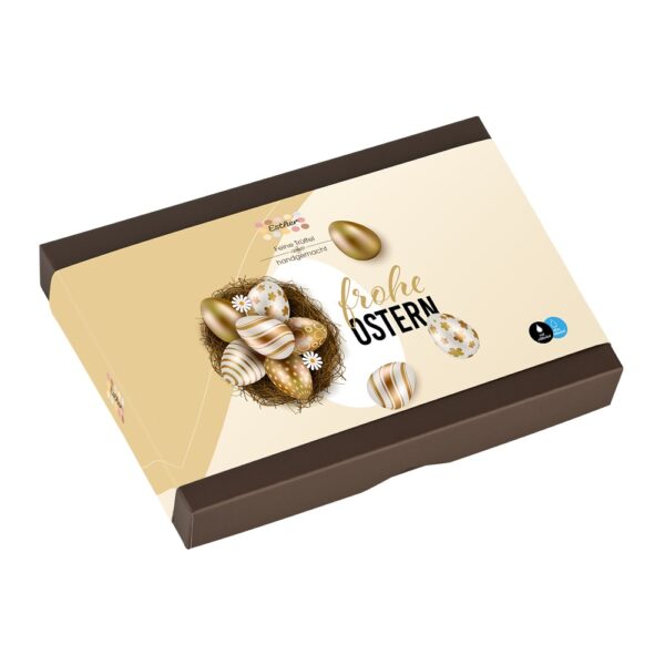 16er Ostern Pralinenpackung der Esther Confiserie mit 16 edlen Pralinen und Trüffel mit und ohne Alkohol
