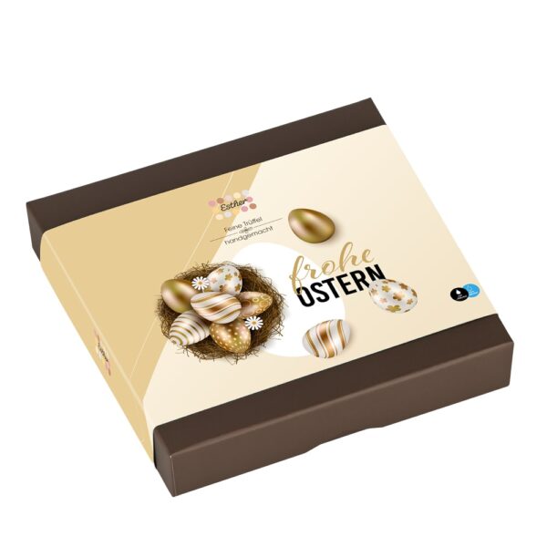 24er Ostern Pralinenpackung der Esther Confiserie mit 24 edlen Pralinen und Trüffel ohne Alkohol