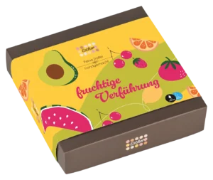 Esther Fruchtige Verführung 9er Präsentpackung mit / ohne Alkohol - Trüffel & Pralinen Mix