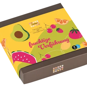 Esther Fruchtige Verführung 9er Präsentpackung mit / ohne Alkohol - Trüffel & Pralinen Mix