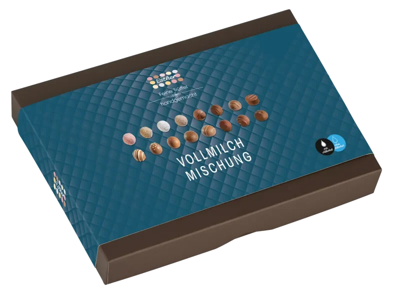 Esther Vollmilch Mischung 16er Klassikpackung mit / ohne Alkohol - Trüffel & Pralinen Mix