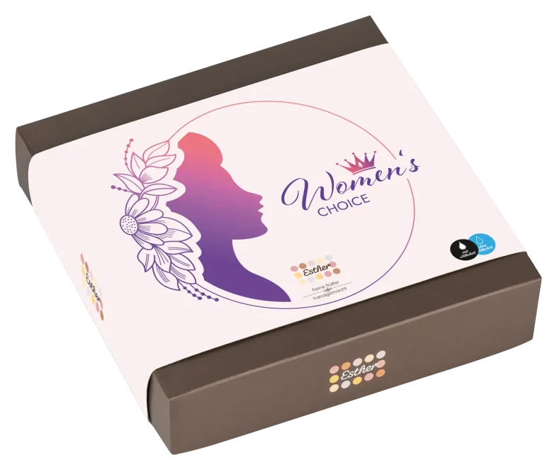 Esther Women´s Choice 9er Präsentpackung mit / ohne Alkohol - Trüffel & Pralinen Mix