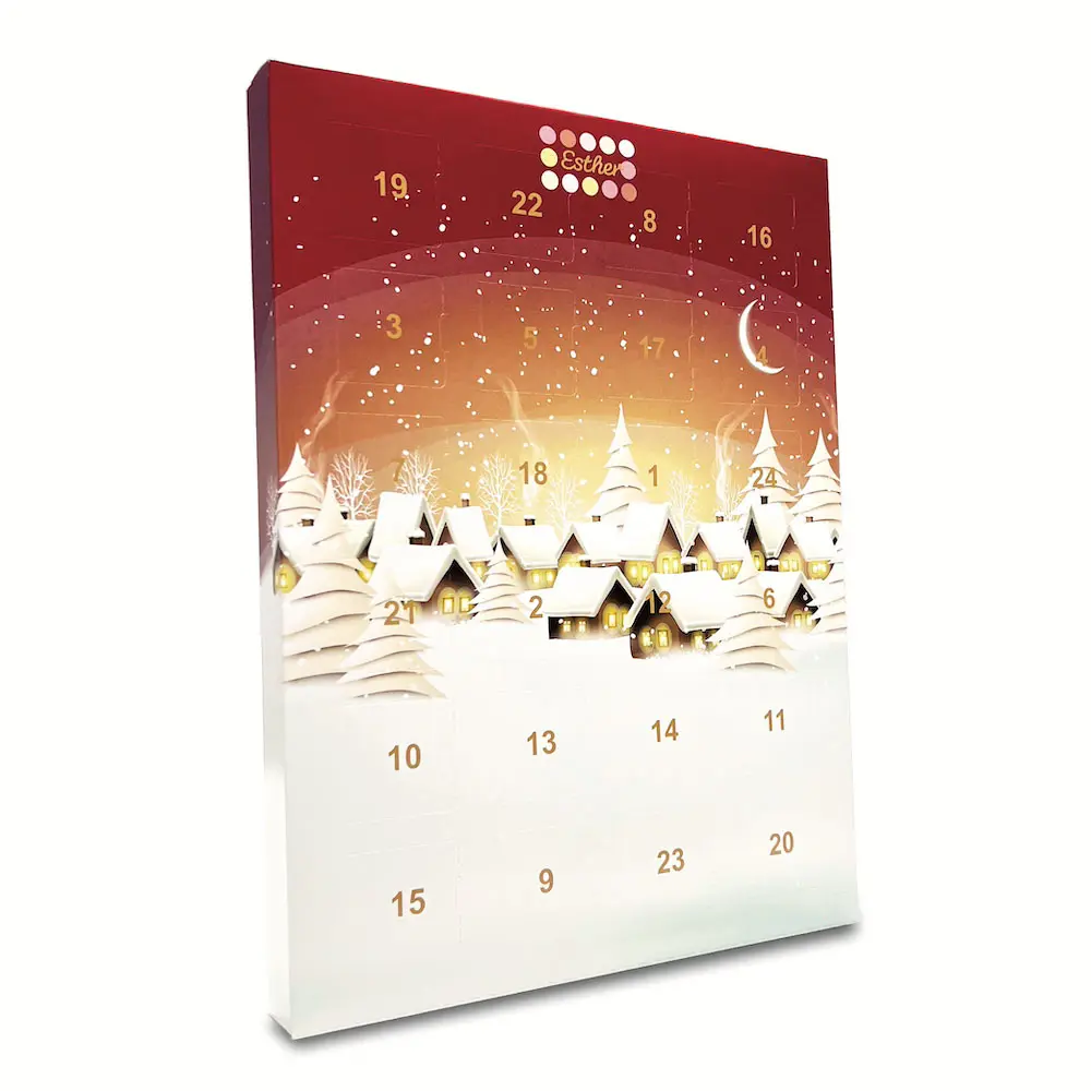 Esther Adventskalender mit Alkohol 24 weihnachtliche Pralinen und Trüffel – Bild 3
